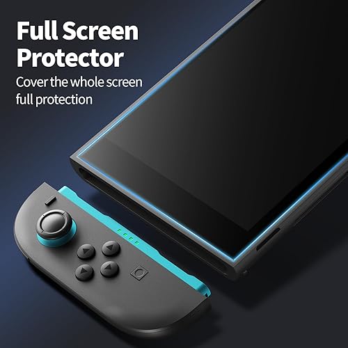 Miniatura 4 de Ambison Paquete de 2 protectores de pantalla de vidrio con acabado mate compatibles con Nintendo Switch 2 modelo 2025 de 7.9 pulgadas,