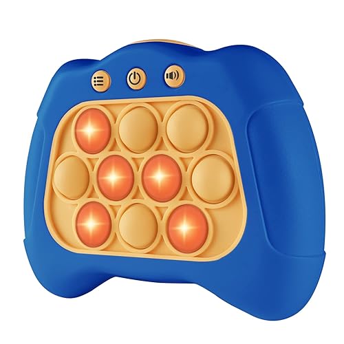 Intoypad Pop The Target! Handheld Speed Push Game Machine: A Fun Multiplayer Game for Family. Sensory Fidget Toy Christmas Toys Gifts for 6 7 8 9 10 11 12 Years Old Kids Road Trip Car Games Kids Blue - Blue