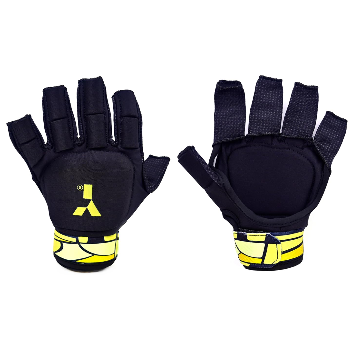 Y Y1 Hockey, MK PRO Shell Glove, Field Hockey Glove, Extra Protection, Reinforced Plastic Glove, Open Palm Design - Image 2
