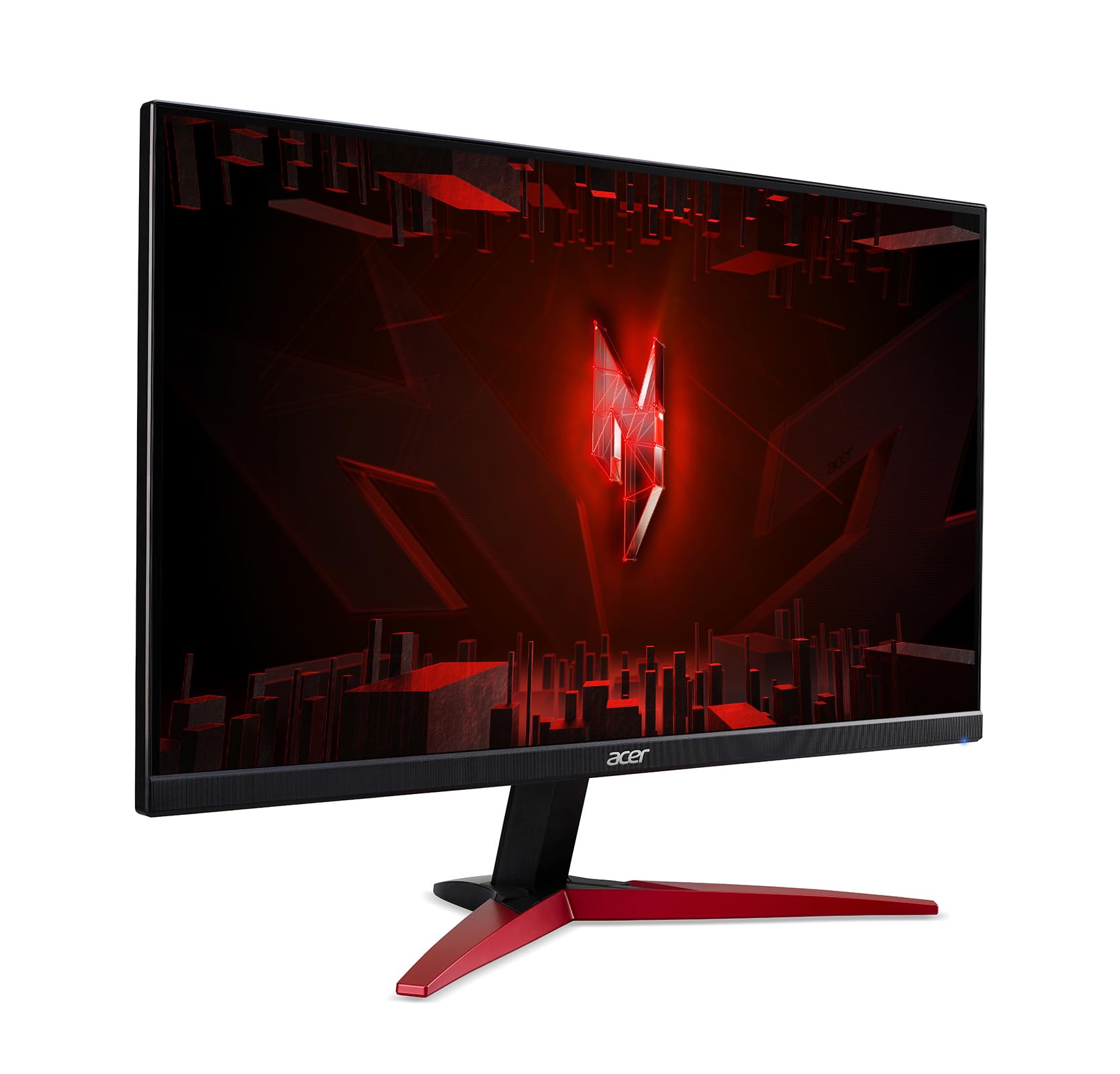 Acer Nitro KG241YS3biipf Monitor Gaming PC 24", Display VA FHD, 180 Hz, 1 ms (VRB), FreeSync Premium, HDMI (2.0), DP (1.2), Lum 250 cd/m2, ZeroFrame, Cavo HDMI Incluso, Nero