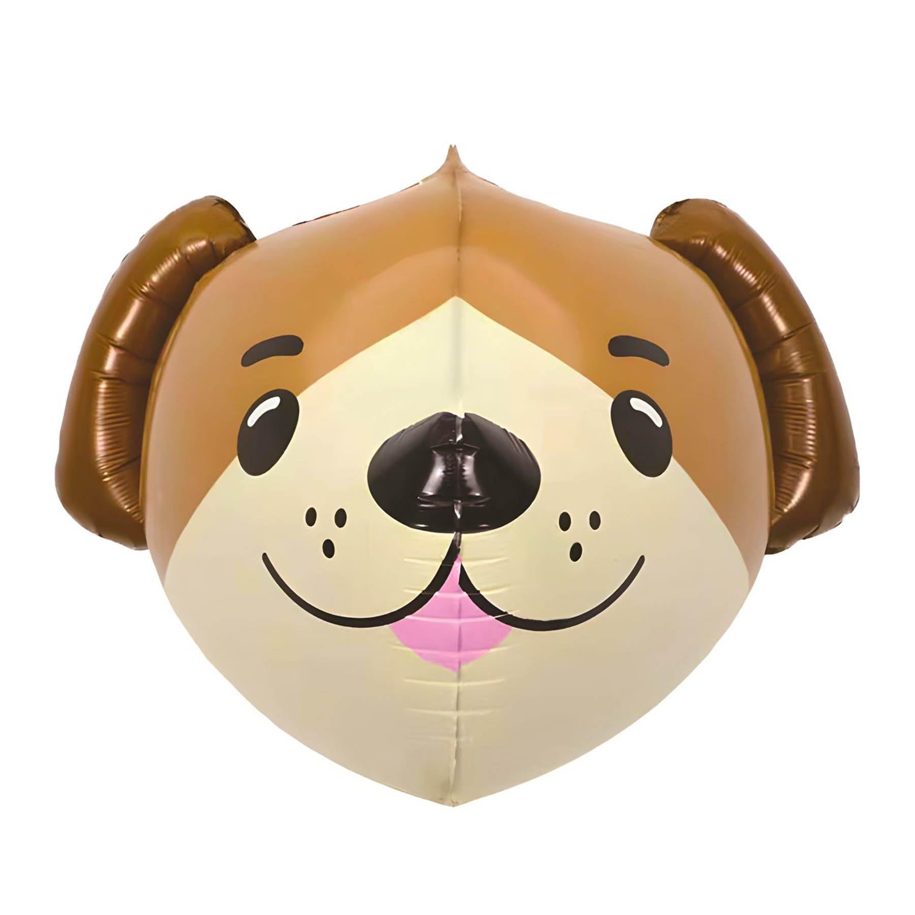 Foil Balloon Animal in the Shape of a Dog Head, Approx. 60 x 42 cm - Perfect for Children's Birthdays, Parties, Decorations, Events - Durable and Reusable - Helium or Air Filling Possible