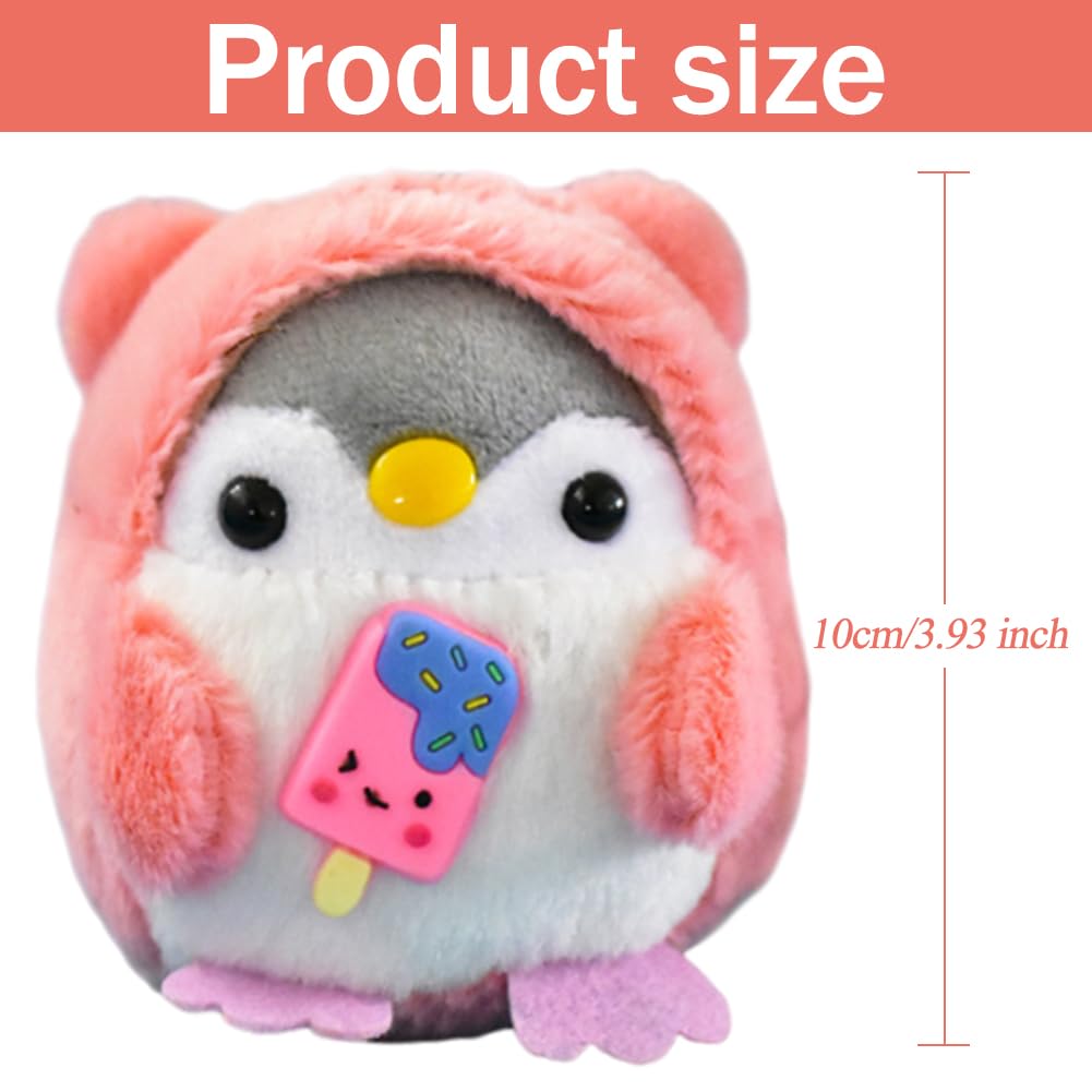 OVYALCJ Penguin Plush Toys, 2PCS Soft Stuffed Animal Pendant Hanging Ornaments - Image 2