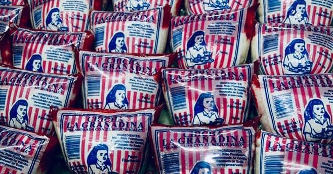 Chicha La Granadina Traditional Nicaraguan Beverage, Red and White Striped Design, 3 Pack
