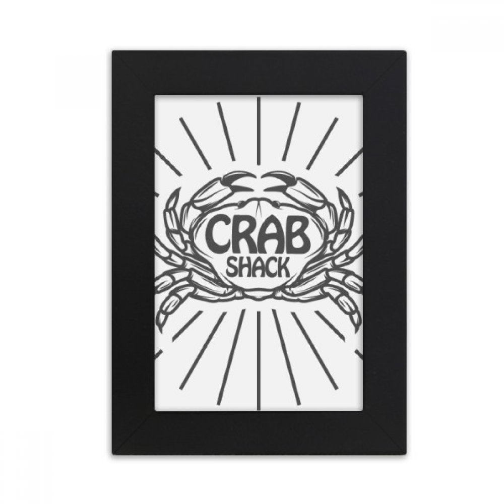 Cadre photo crabe sketch marine pour décorer un bureau au style bord de mer