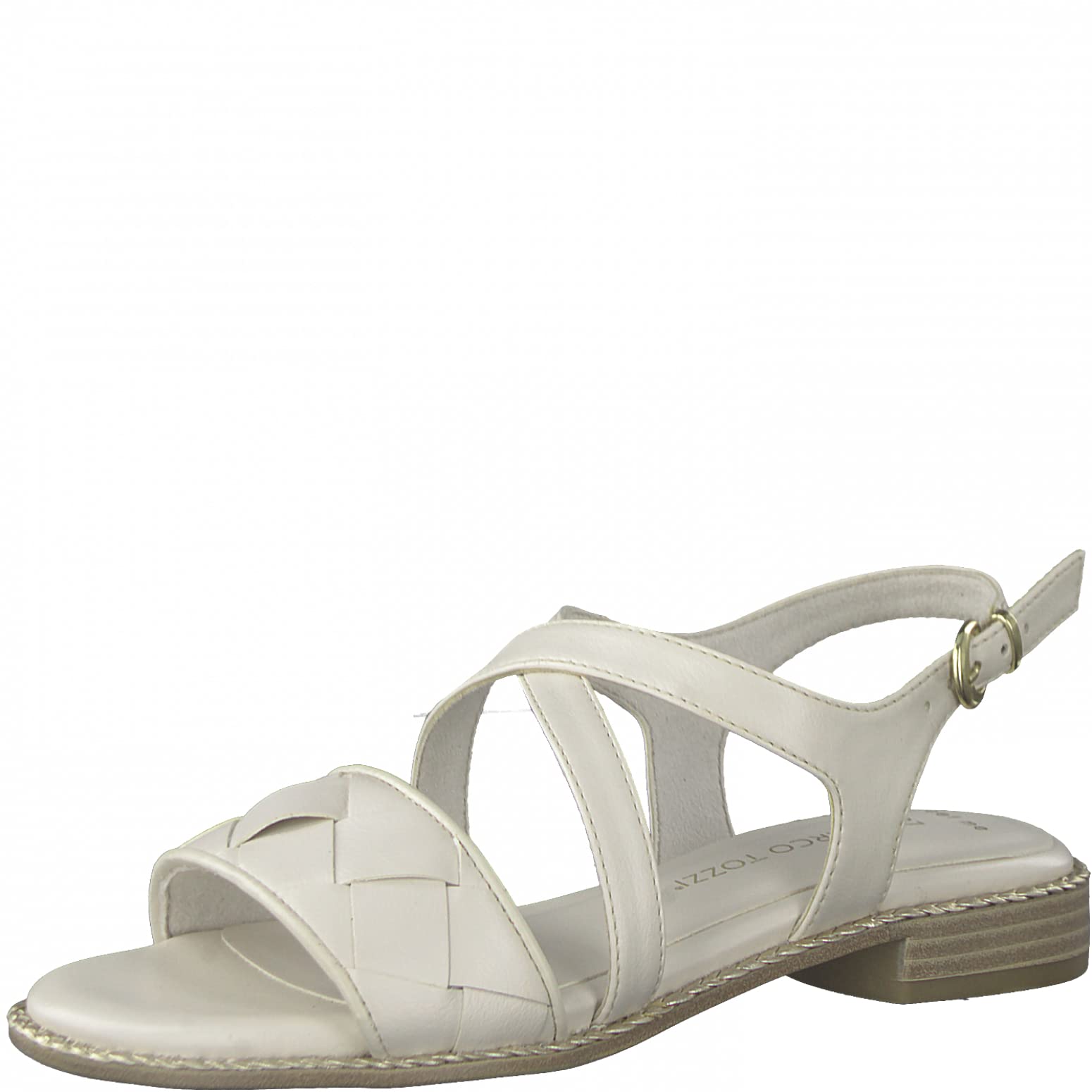 Marco Tozzi Damen 2-2-28105-28 Sandalette, Heeled Sandal, CREAM,
