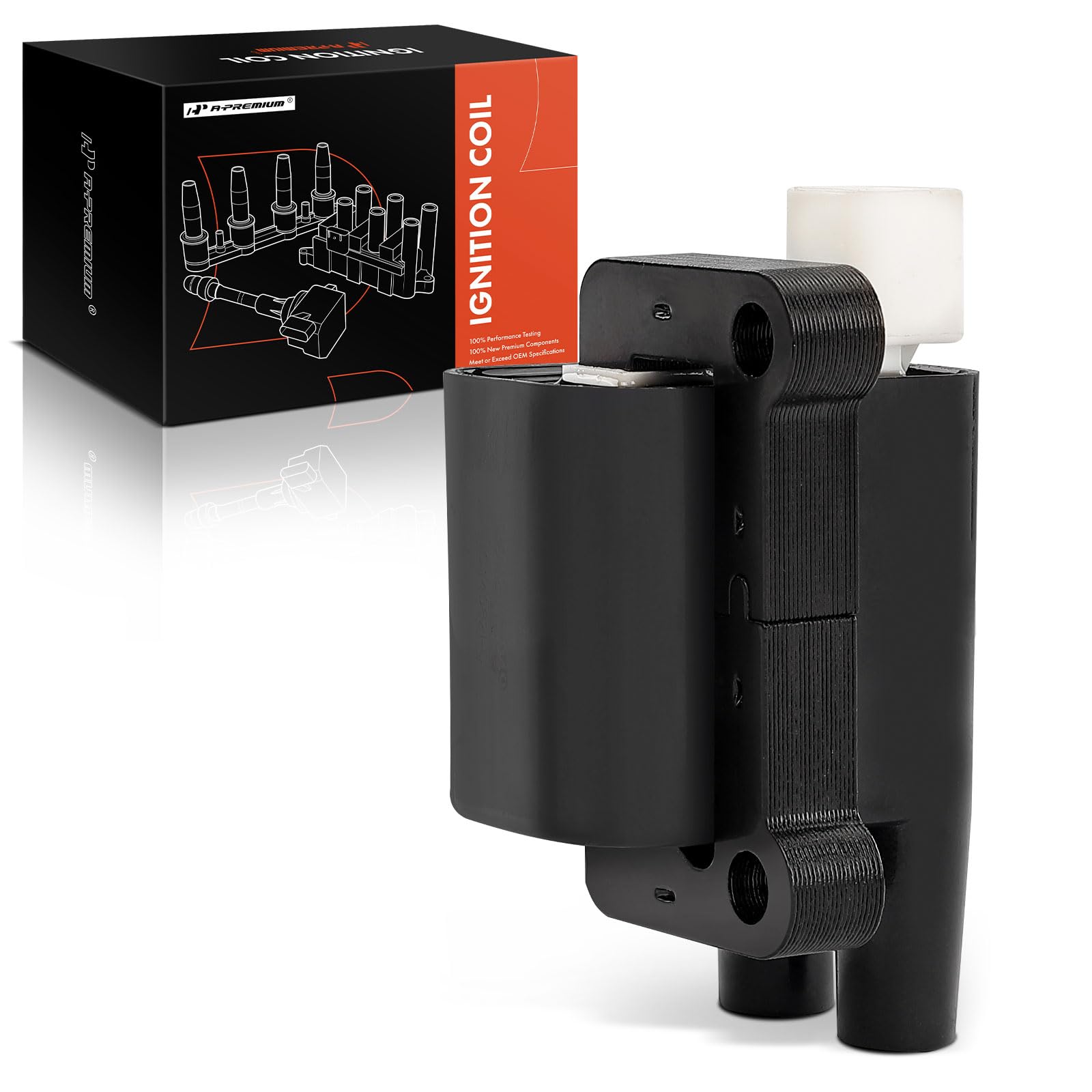 A-Premium Engine Ignition Coil Pack Compatible with Mitsubishi Montero 1997-2002, Montero Sport 1997-2004, 3.0L 3.5L, Left Side, For Cyl. #3, 6