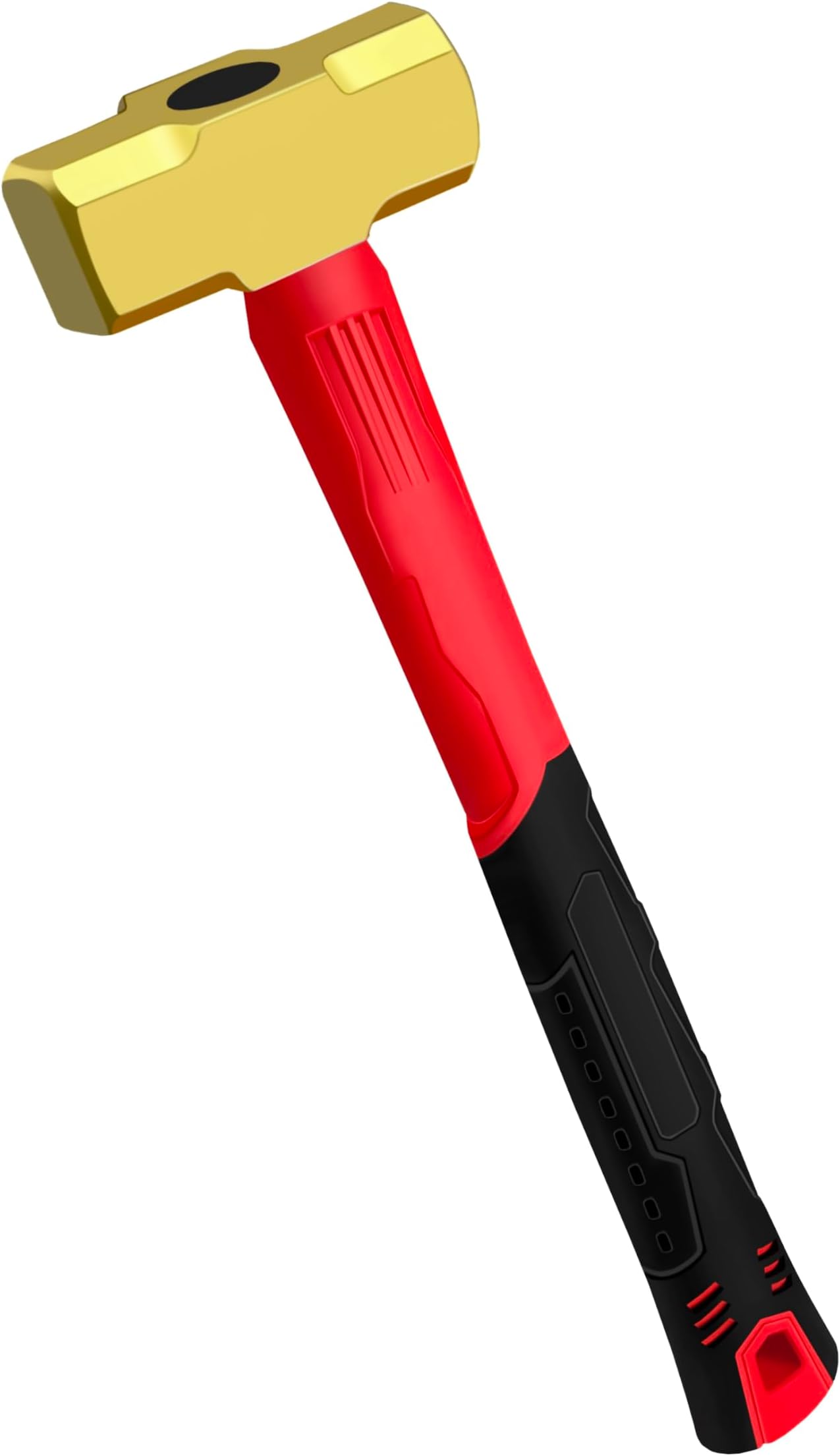2lb Brass Sledge Hammer,Non-Sparking, Comfortable Fiberglass Handle,2-Pounds,Non-Magnetic,Corrosion Resistant