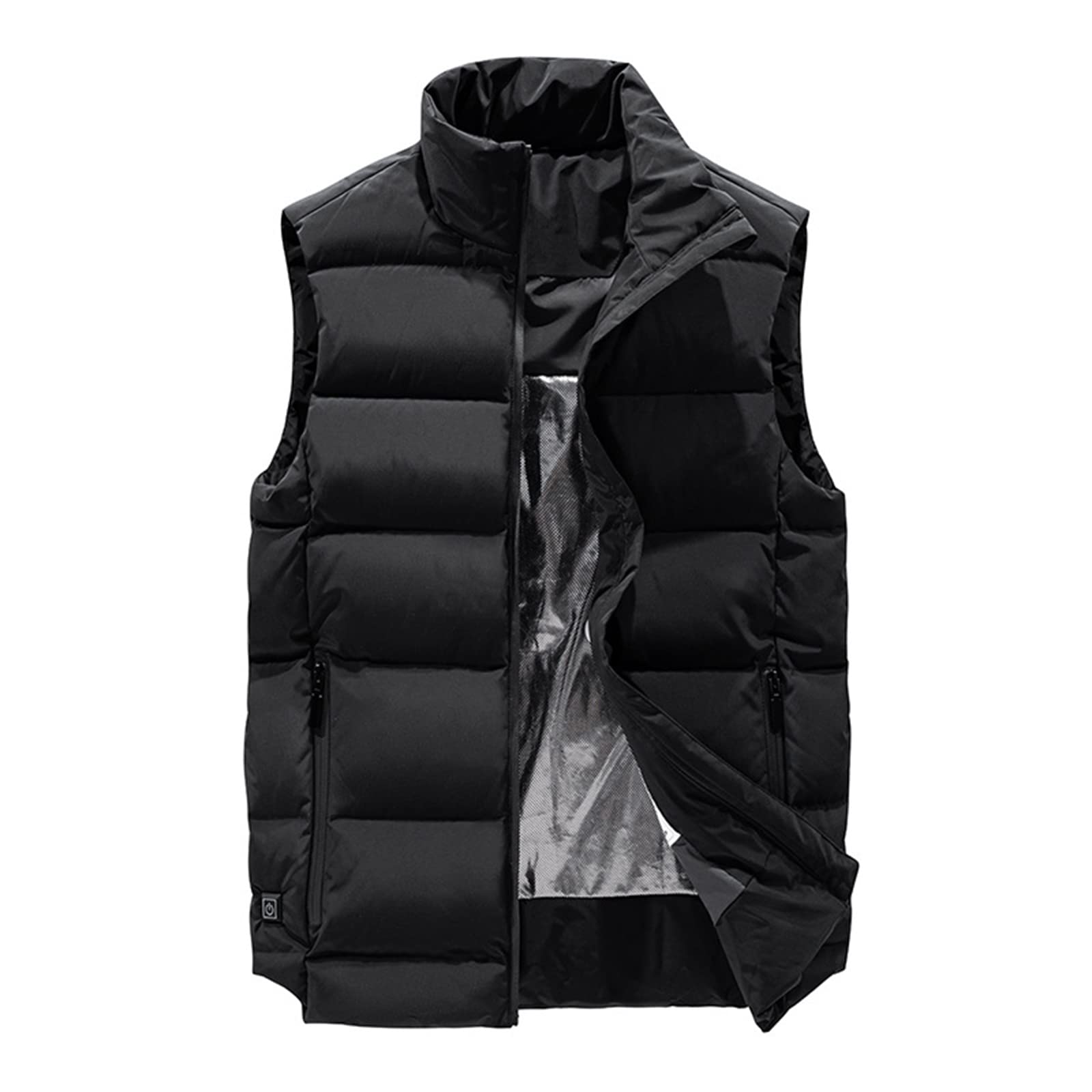 Gilet riscaldato per Uomo, Abbigliamento Termico Caldo, Impermeabile, Resistente al Freddo, Uso Quotidiano con Batteria USB in Inverno