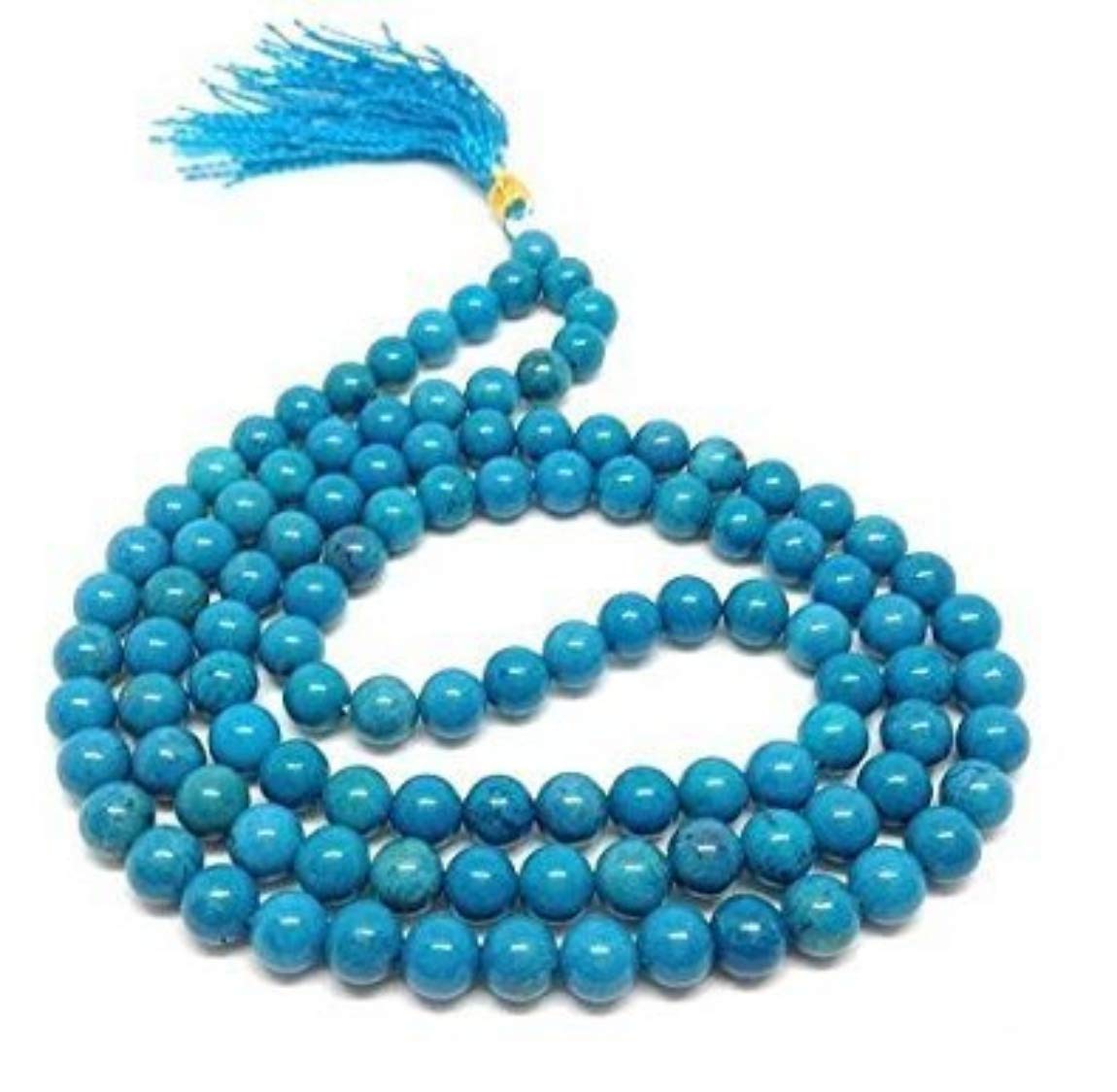 RUDRADIVINE Unisex 108 Bead Healing Crystal Stone Mala; Bead Size 8 mm Turquoise (Firoza) (B07K5FMJY7) Amazon Price History, Amazon Price Tracker