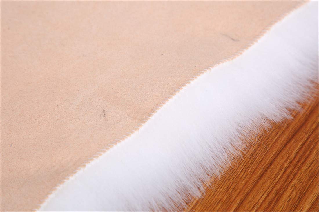 Teppich Kunstfell Schaffell Lammfellimitat Teppich Longhair Fell Optik Nachahmung Wolle Bettvorleger Sofa Matte (Rot, 60 x 150 cm)