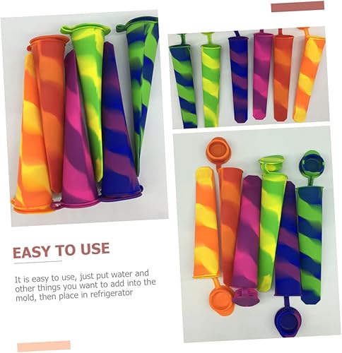 Miniatura 9 de Zerodeko 10 Pcs Popsicle Mold Popsicle Making Silicone Molds Popsicle Maker Molds Mini Cakes Molde De Para Chocolate Ice Cream Mold Chocolate