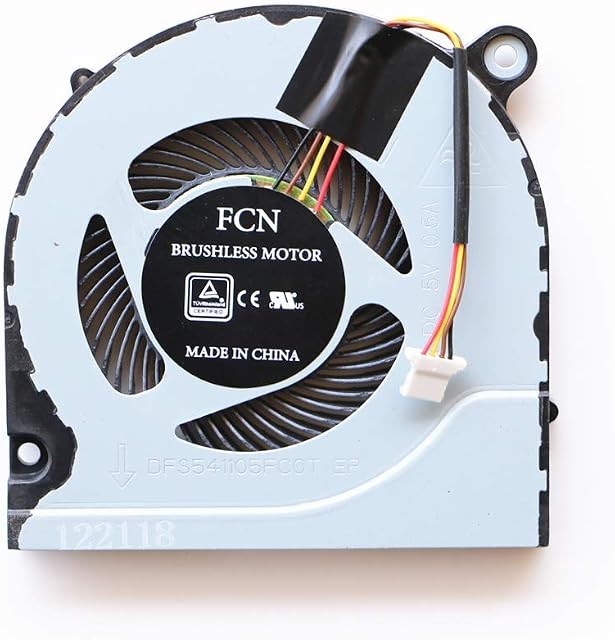 Replacement CPU Cooling Fan for ACER Predator Helios 300 G3-571 G3-571G DFS541105FC0T FJN1 DC5V Series Laptop