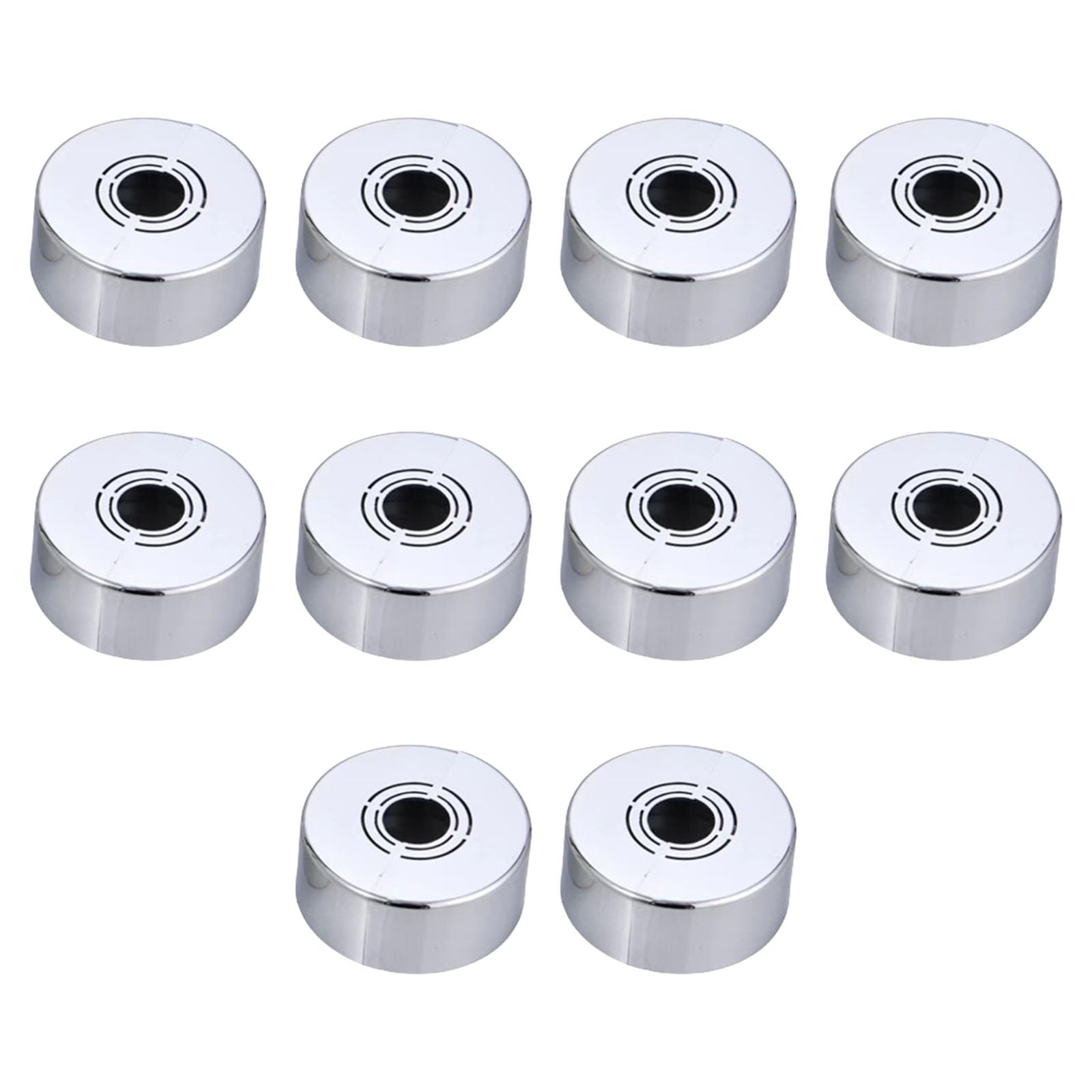 10PCS Easy Installation Bathroom Fixture Covers Split Structure Showerhead Accessories Sturdy ABS Materials Easy Installation Faucet Covers