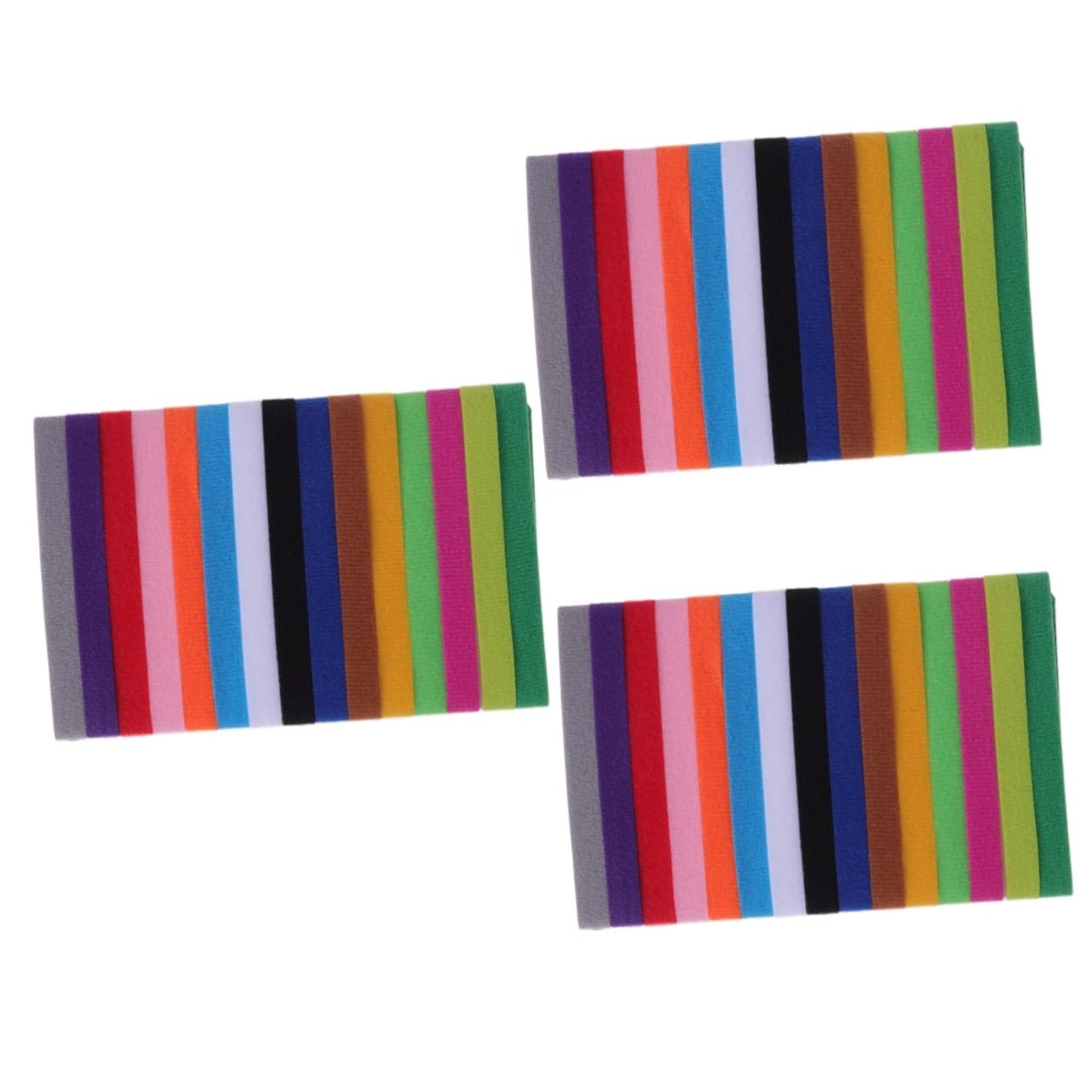 Angoily 3sets 15-Color Pet Identification Collars Adhesive Puppy Id Bands Double-Sided Size l 15pcs*3