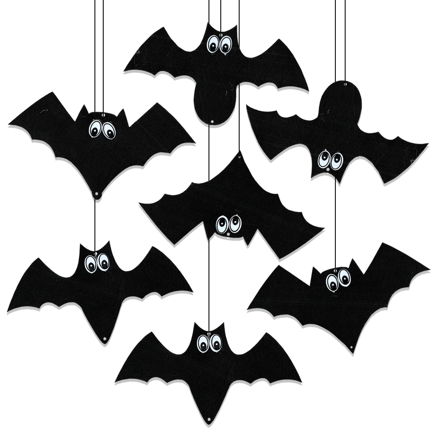 Rozi Decoration Halloween Bat Wall Decor Set - 7 Pcs Water Resistant Decor for Outdoor & Indoor Party - Hanging Ornaments | Halloween Decoration Kit-image-16