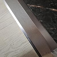 Vista 2 de Tira de transición de umbral, tiras de cubierta de suelo, tira de transición de piso de 36 pulgadas, tira de cubierta de espacio