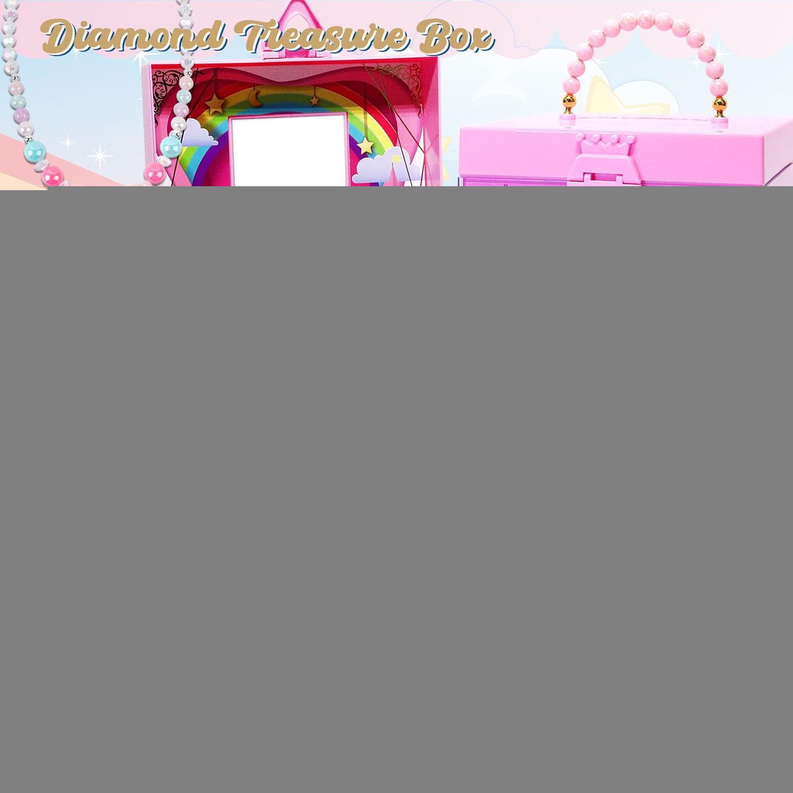 Set trucco per bambini,Trucco per bambini | Giocattoli per il trucco da gioco per ,Kit cosmetici Princess di design con scatola portaoggetti di grandi dimensioni, giochi di finzione per