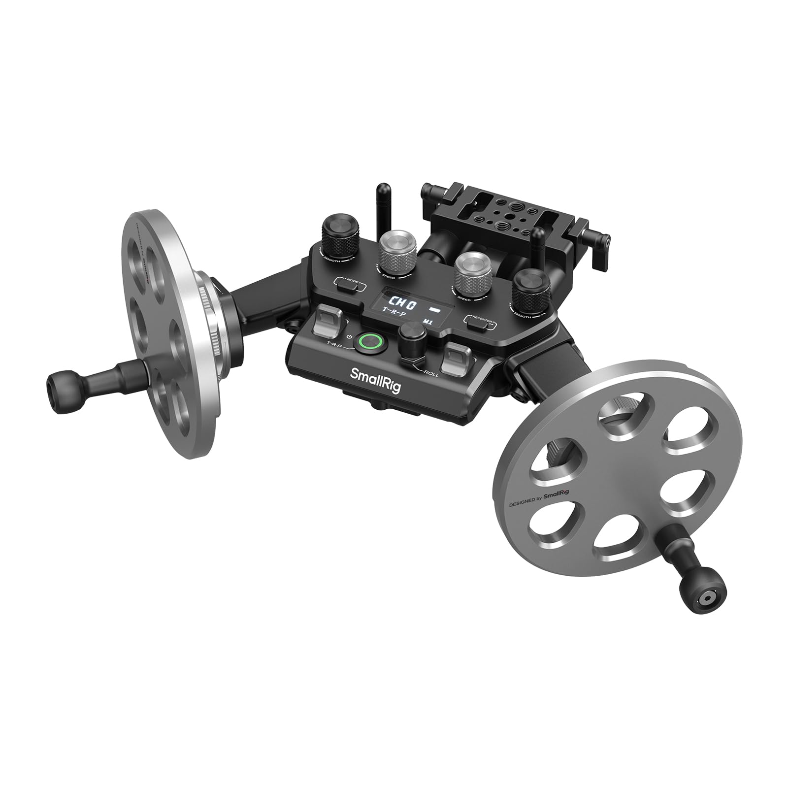 Photo 1 of SmallRig Gimbal Control Wheels for DJI RS2 / RS 3 Pro/RS 4 / RS 4 Pro/RS 5 | Intuitive Control | Adjustable Damping | Dual Power Supply, for Heavy Duty Tripod - 4525