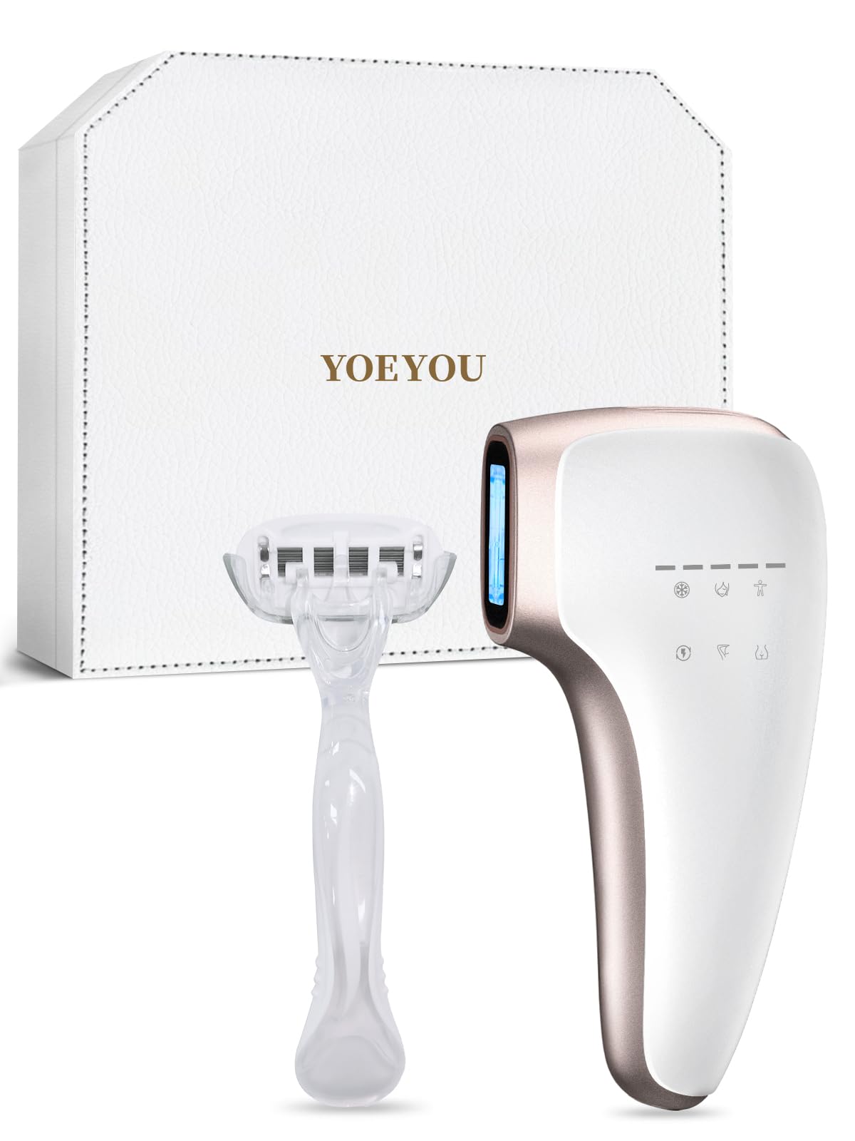 Laser Hair Removal, 25J Large Energy IPL Hair Removal Device, 39°F Truly Pain-free Sapphire Ice-Cooling, 999999+ Flashes At-Home Hair Removal for Women & Men, 5 Modes for Whole Body,FDA Cleared