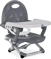Assento elevatório para alimentação Pocket Snack, Chicco, Dark Grey