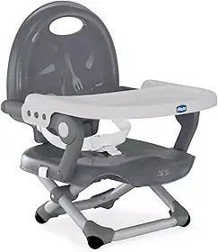 Assento elevatório para alimentação Pocket Snack, Chicco, Dark Grey