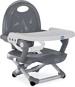 Assento elevatório para alimentação Pocket Snack, Chicco, Dark Grey