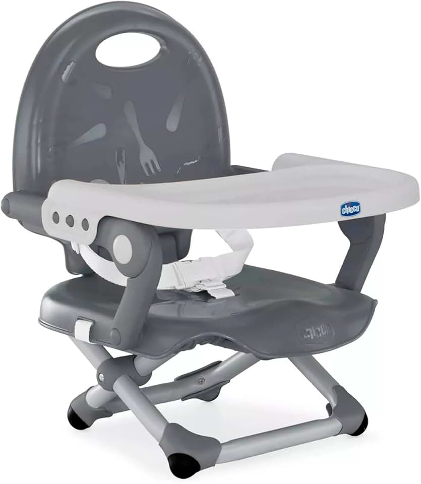 Assento elevatório para alimentação Pocket Snack, Chicco, Dark Grey
