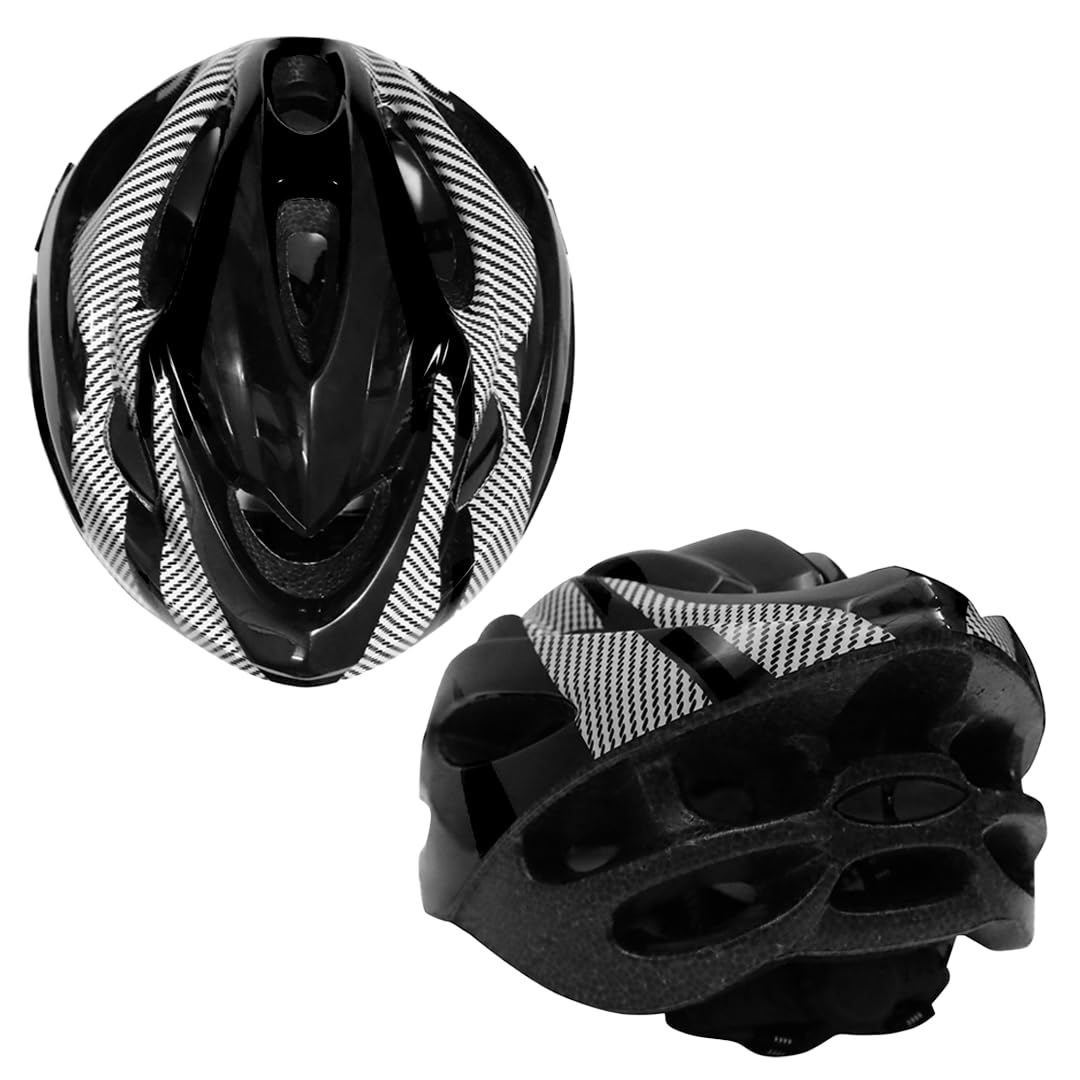 Endless EL1049 Cycle and Skates Helmet with Adjustable Strap | Black | Material: Polycarbonate, EPS | with Inside Cushioning Padding for Comfort | for Adults, Women and Men
