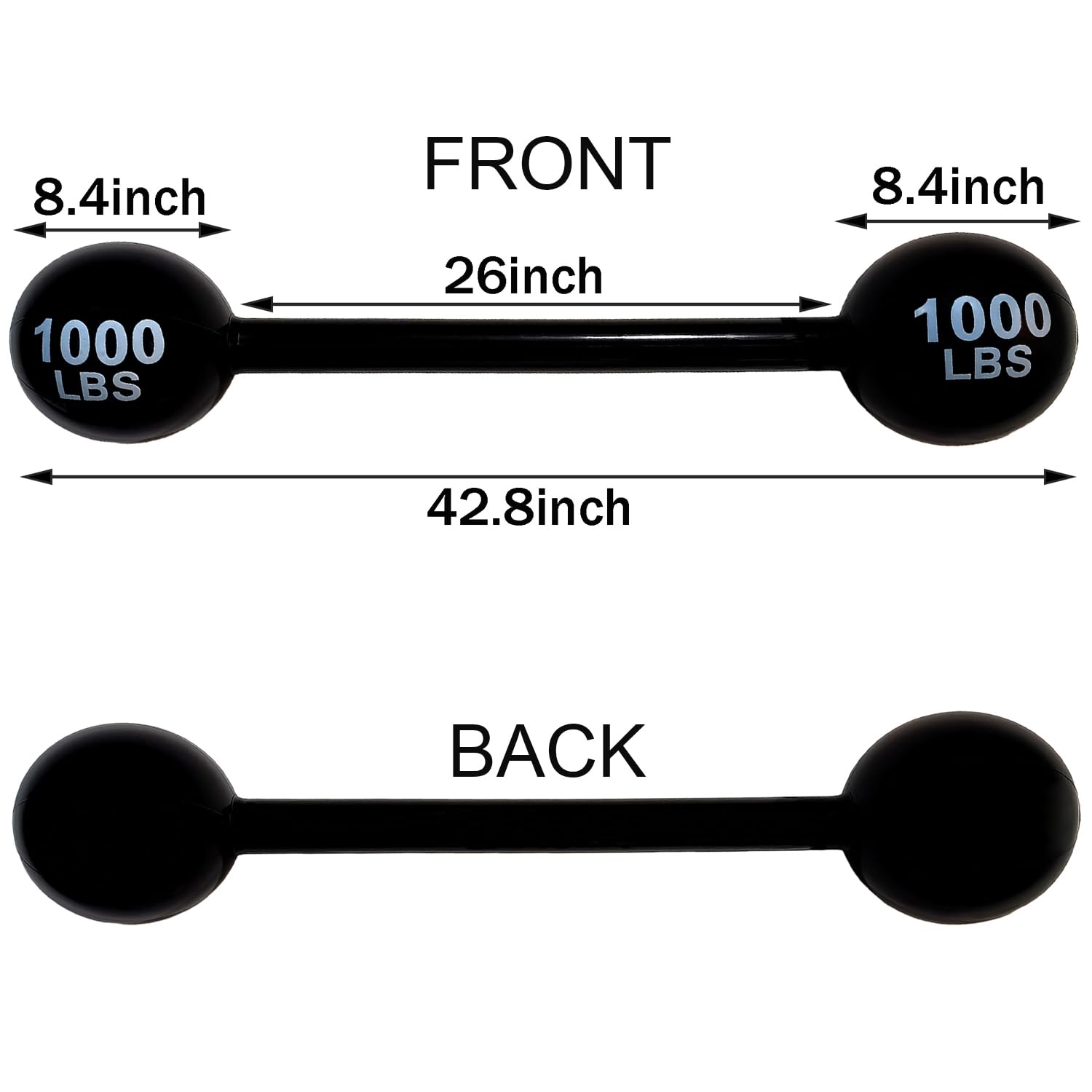 LUANDME Inflatable Dumbbell Inflatable Barbell Carnival Party Photo Booth Props Party Decorations Cosplay and Costume Party Supplies