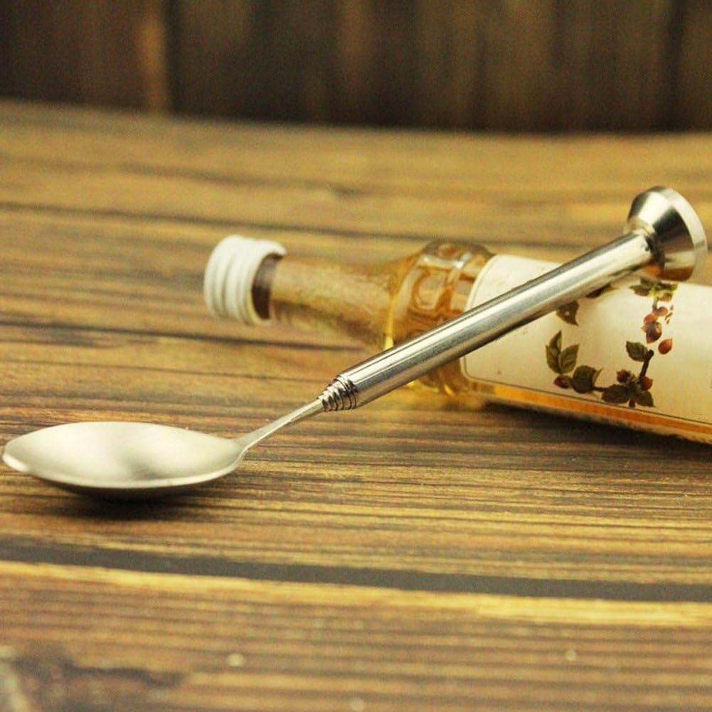 Euaioeiu Cuillère à Café En Acier Inoxydable, Manche Long Cuillère à