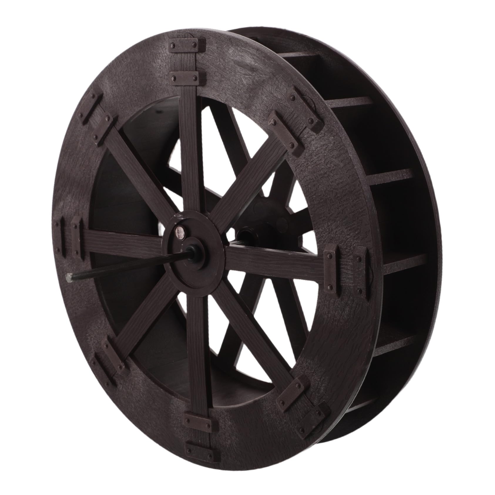 Sculpture de roue à eau rotative haut de gamme pour aménagement zen