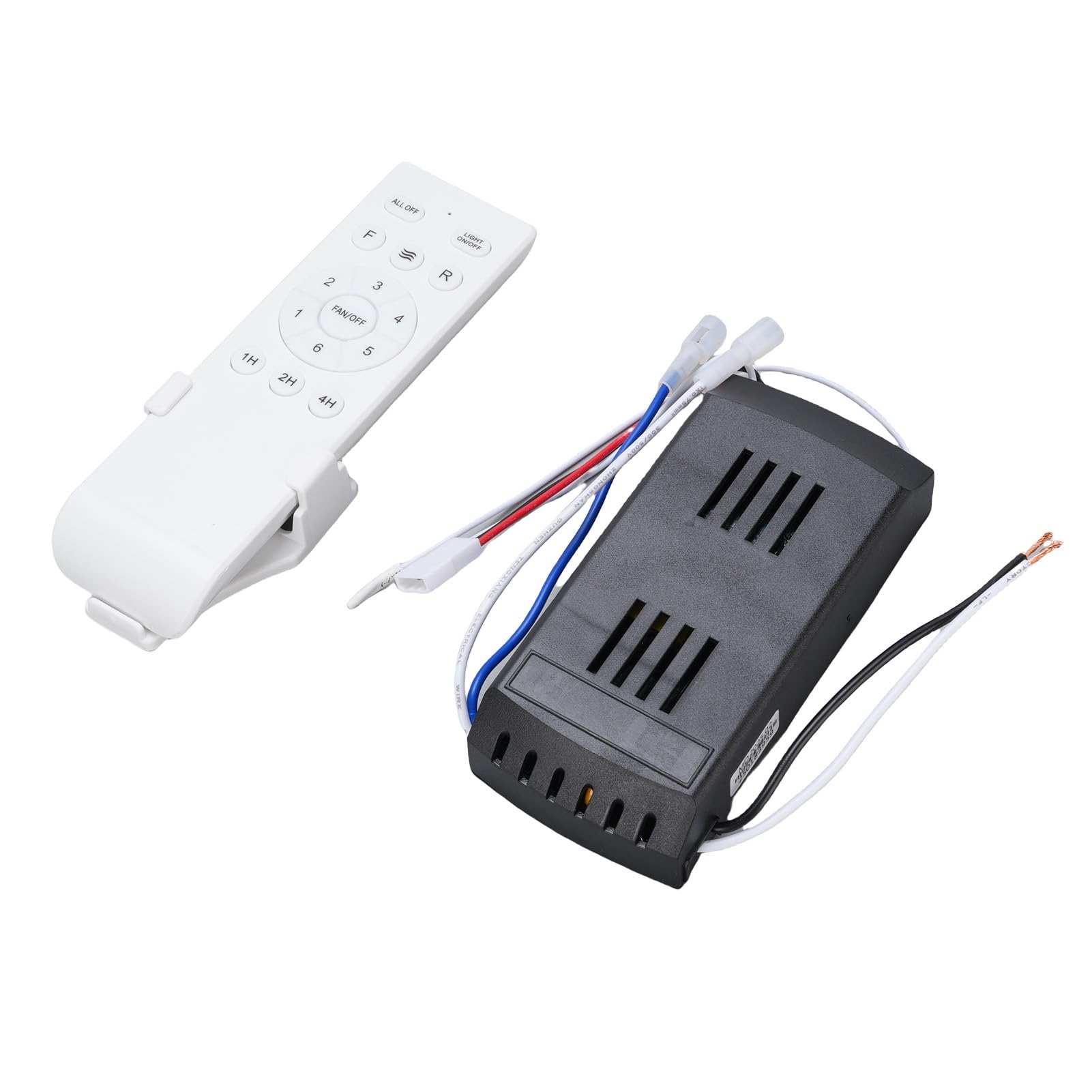 Zerodis Deckenlüfter Wireless Fernbedienungskit Universal Ersatzsystem mit Langfristigem Signal 6-Speed-Timer Langlebiger ABS-Build für die Installation der Heimatvermittlung