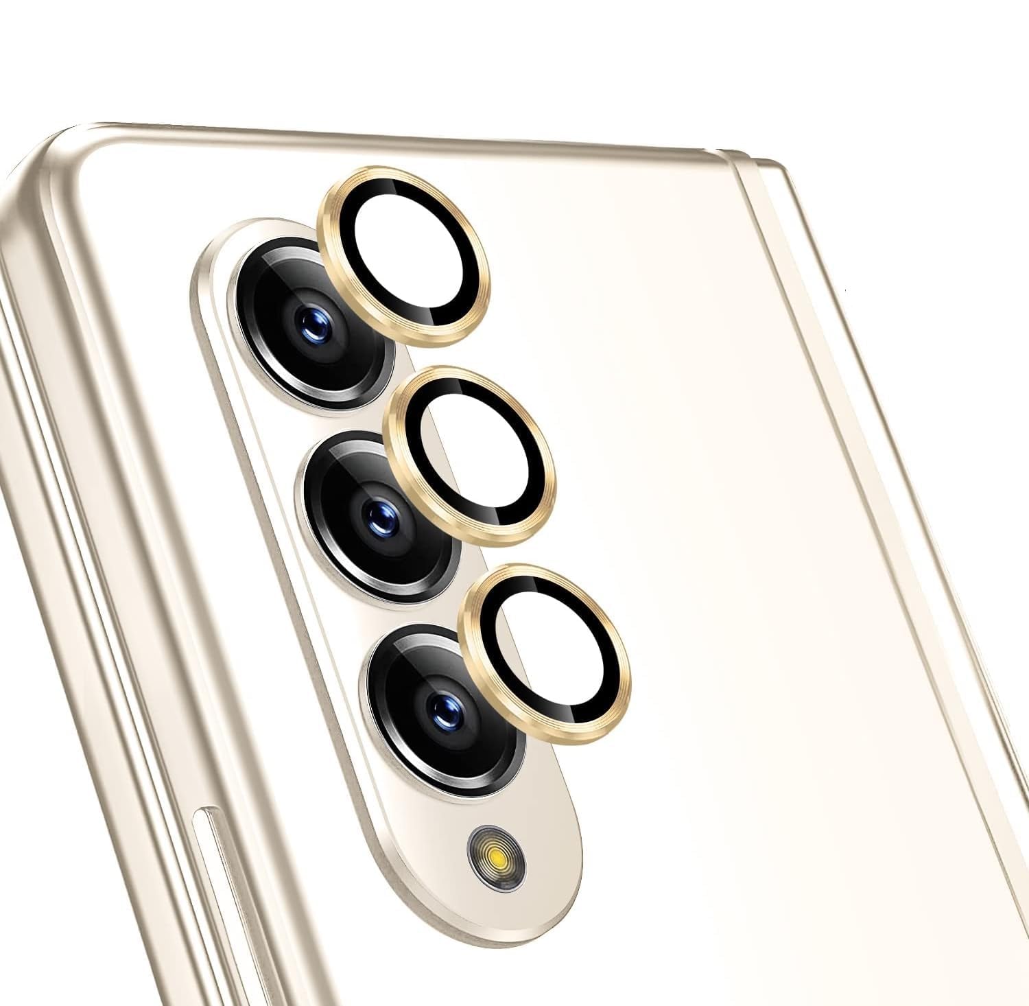 Inktree Samsung galaxy Z Fold 4 Camera Protector/Camera Lens Tempered Glass Compatible with Samsung galaxy Z Fold 4 Back Metal Ring (Gold) (B0CR6RHD68) Amazon Price History, Amazon Price Tracker