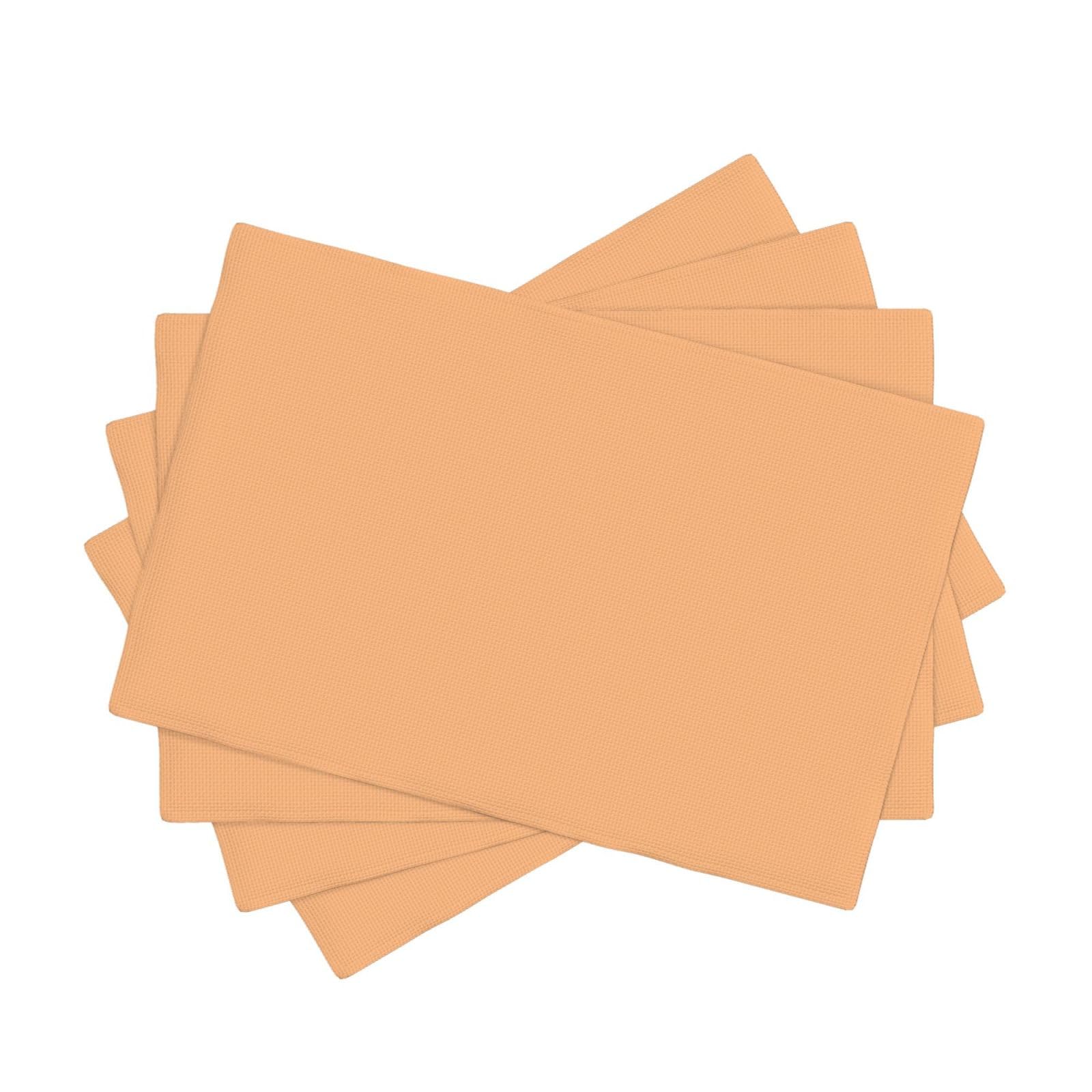 Sets de table imprimé orange clair pour la décoration de fête et repas d'été