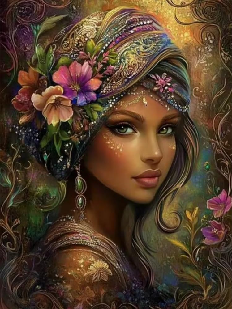 WELIWE Stamped Cross Stitch Kits for Adults 11CT Cross-Stitch Kit for Home Wall Decor DIY Embroidery Kit Needlework Crafts Girl 40x50 cm