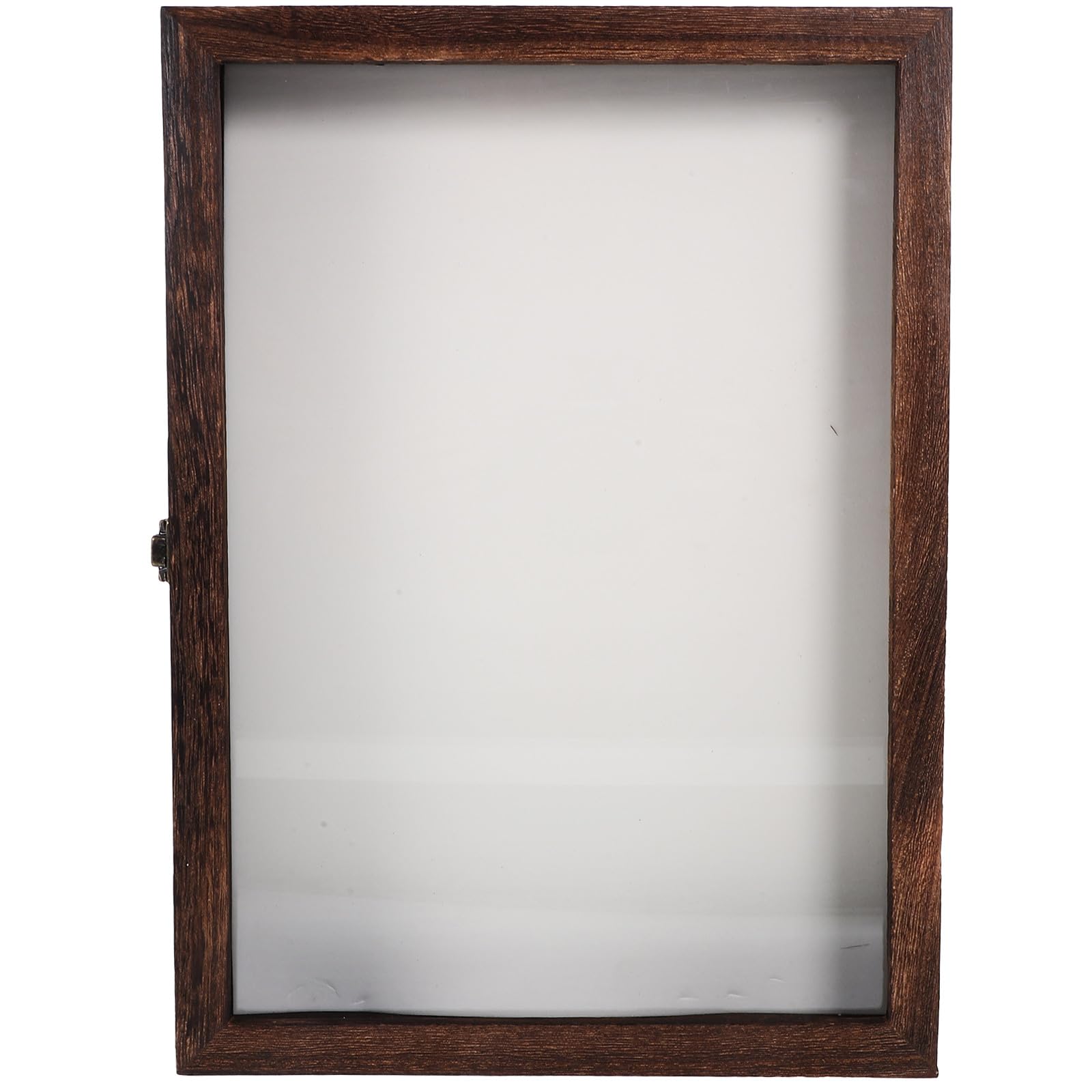 Vitrina de Madera Retro para Insectos y Colecciones Tapa Transparente y Cierre, Caja Compacta para Exhibición y Almacenaje de Muestras y Artesanías Estilo