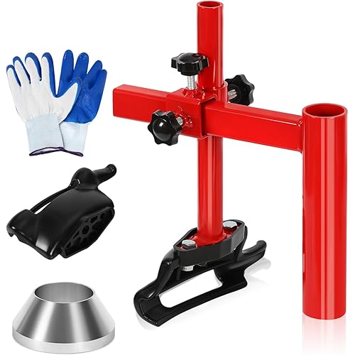 Manual Tire Changer Duck Head Kit with Silver Cone, Heavy-Duty Tire Changing Kit, Tire Tools for 16-21" Tires, for Home Garage Small Auto Shop (Not Fit for HF Tire Changer)