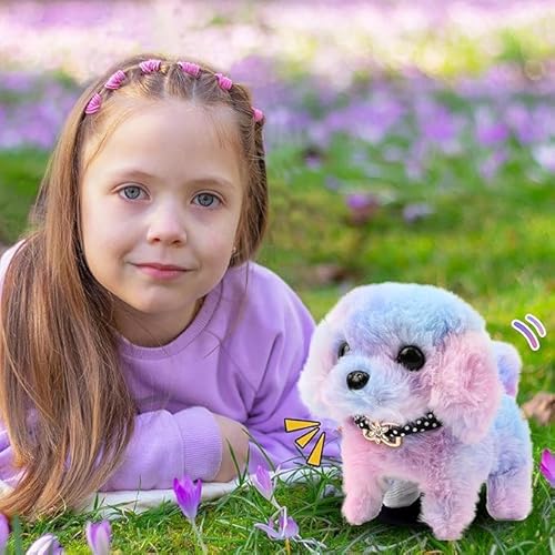 ACROWN Toys Plastic Barking, Wagging Tail, Walking Puppy, Battery Operated Cute Dog with Barking Sound Multi Colour - Pack IF 1 Cute Toy - Image 9