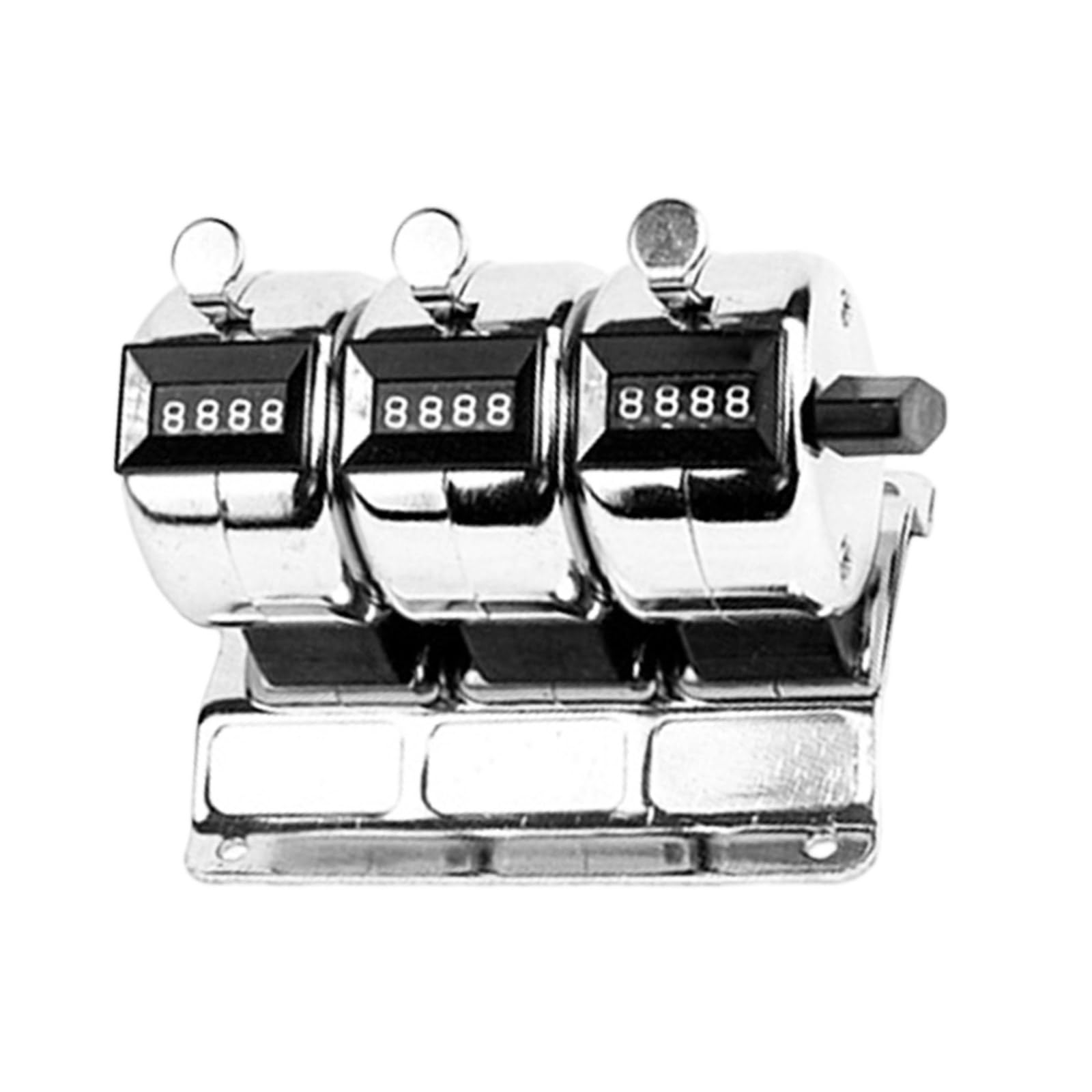 Industrial Manual Metal Counter Tool Accumulative Count Rotating Zeroing Resets Knob Construction for Lab Workshops Mechanical Counting Device