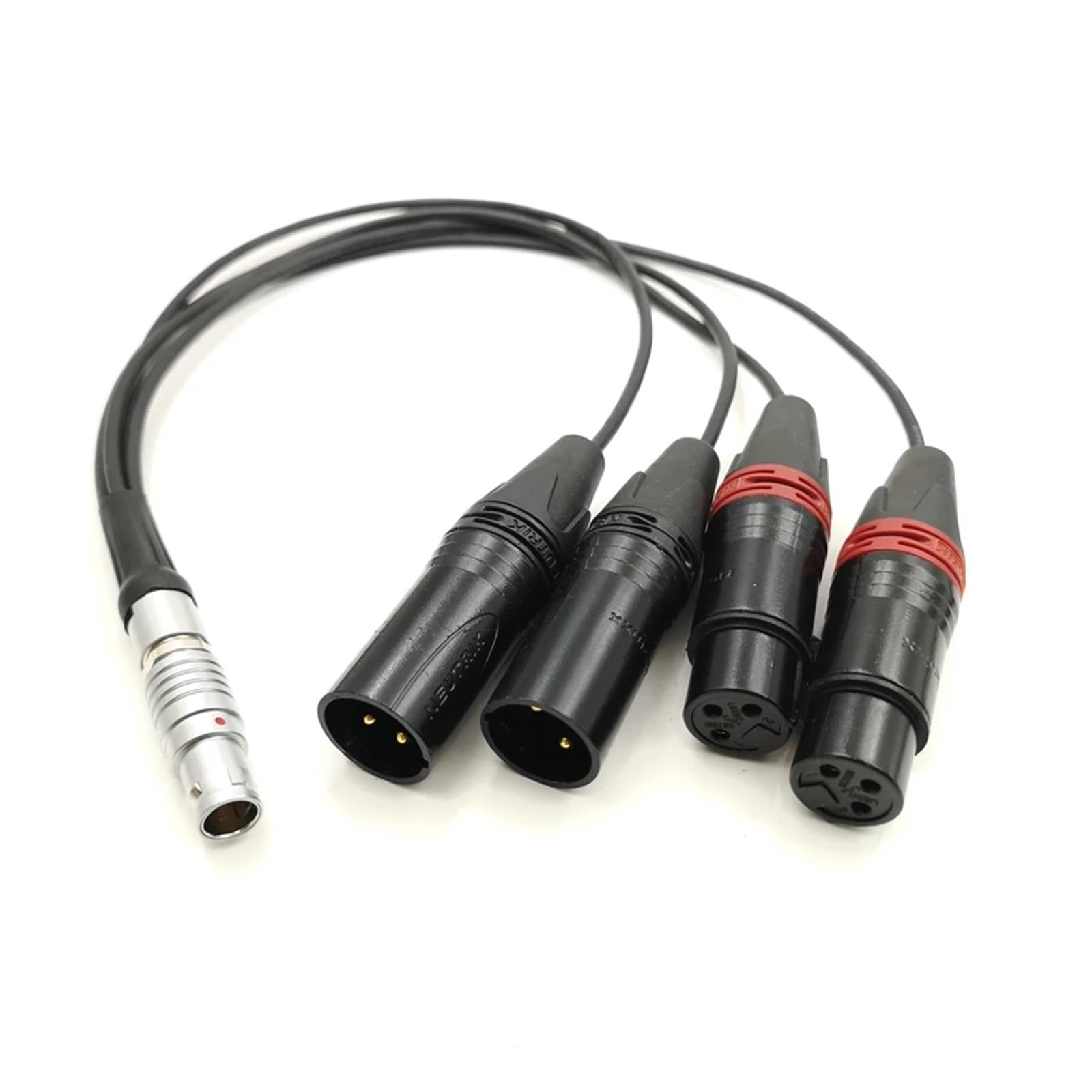 Ato~os Gomito ad angolo retto da 10 pin a 4 NEU~RIK XLR Cavo di uscita audio per registratore/monitor Shog~n(Straight Plug cavo,10cm)