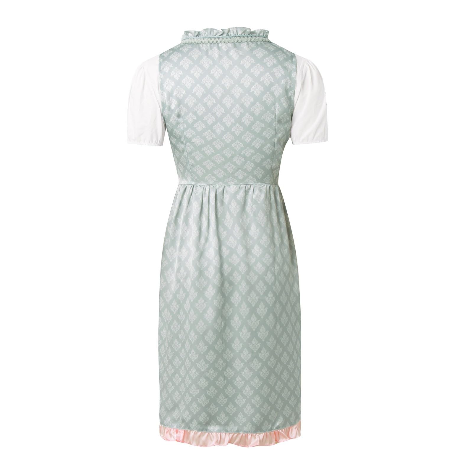 Abiti da Cerimonia Donna Dirndl Donna Midi Set Costume da per Halloween Oktoberfest Scultura del Corpo Abito da Scena Rinascimentale Elegante Principessa Medievale Vestito Costume da Birra
