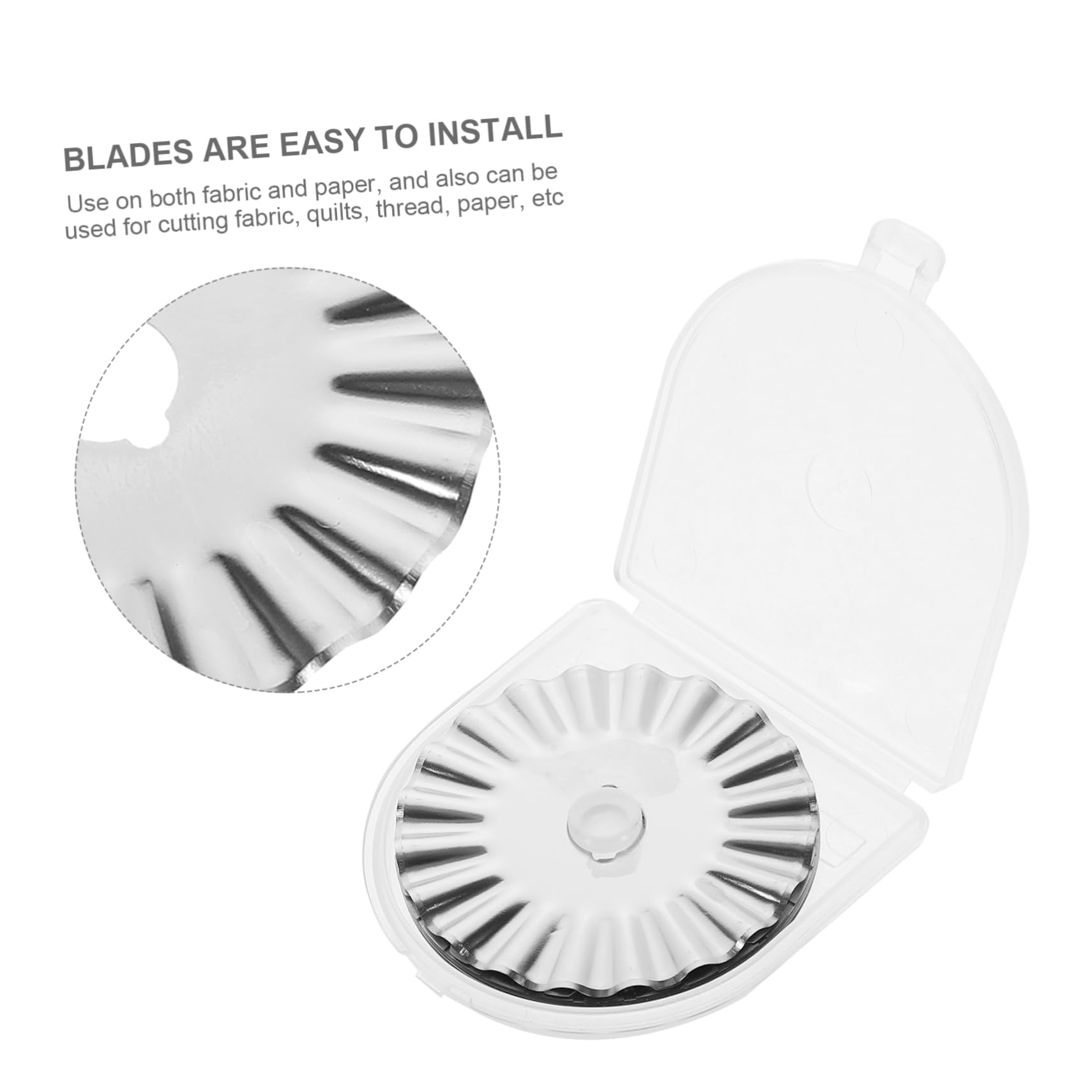 Tofficu 40piezas Cuchillas De Para Cutter Rotatorio De Compatible y Para Acolchado y Manualidades Rectos Ondulados y