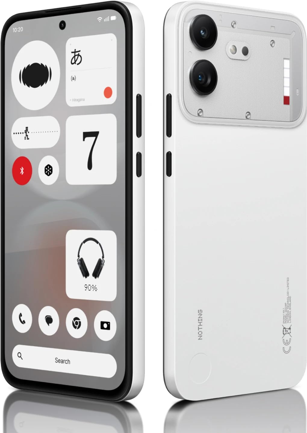 Nothing Phone (4b) 5G (White, 8GB RAM, 128GB Storage) | Snapdragon 6 Gen 4 Octa-Core Processor | 50MP + 8MP Dual Rear Camera | 16MP Front Camera | 6.77-inch AMOLED Display | 6000mAh Battery |