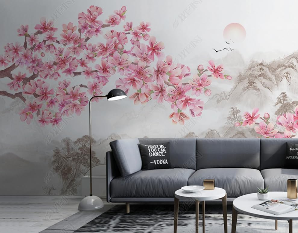 Papier peint intissé fleurs blanches contre les murs ternes et sans vie - 2
