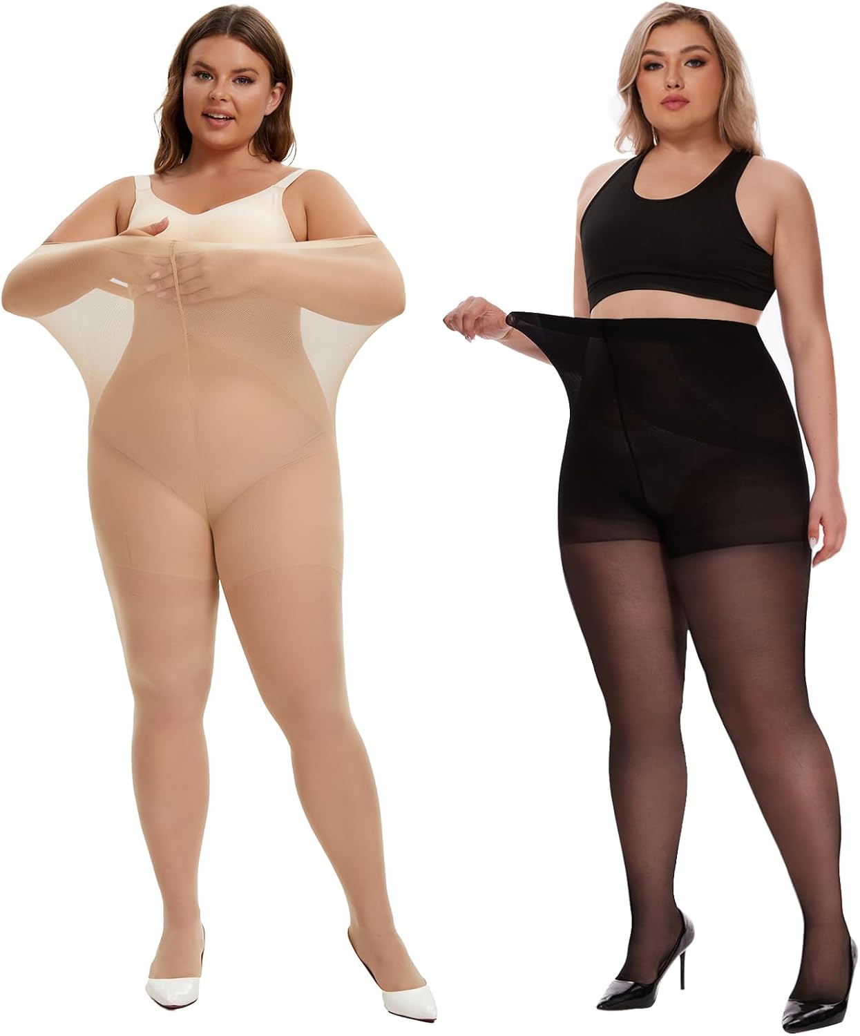 yosa ブラック LLサイズ レギンス ヒップ97〜105 fit26-08.jpg