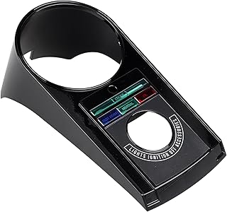 ブラックダッシュスピードメーター スピードハウジングパネル ハーレーエレクトラグライド FL 1968-1980 ソフテイルワイドグライド