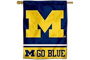 College Flags & Banners Co. Michigan Wolverines Go Blue House Flag