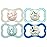 MAM Air Night & Day Baby Pacifier, for Sensitive Skin, Glows in The Dark, 6-16 Months, Baby Boy, 4 Count