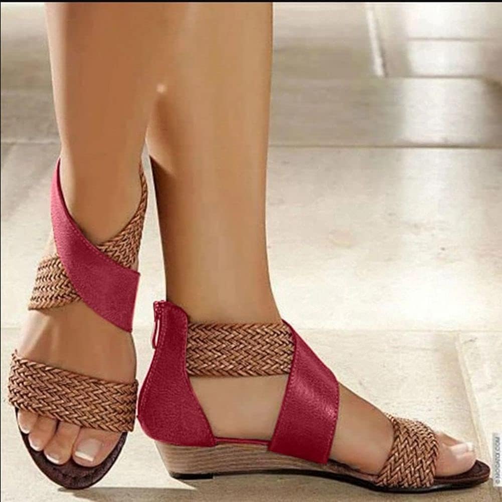 New Women Sandals Soft Stitching Ladies Sandals Comfortable Flat Sandals Women Open Toe Beach Shoes Woman Footwear