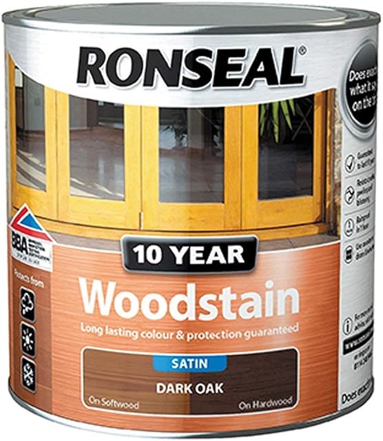 Ronseal 10 Year Woodstain Dark Oak 750ml